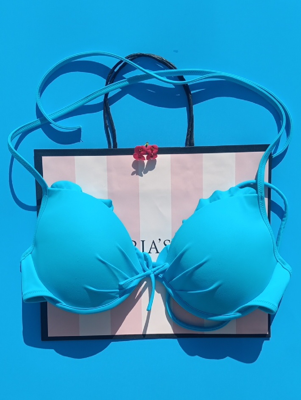 Victoria's Secret Turquoise Push-Up Bikini Top Size34C